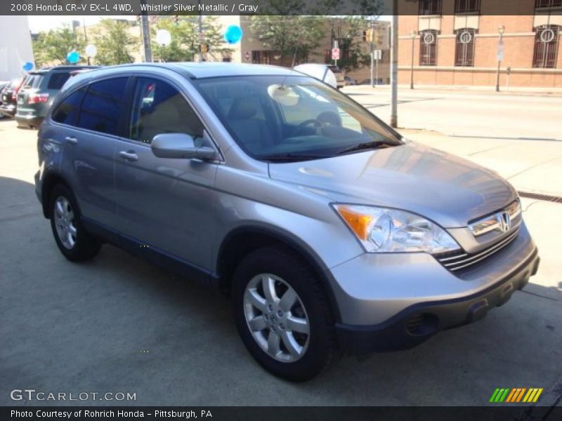 Whistler Silver Metallic / Gray 2008 Honda CR-V EX-L 4WD