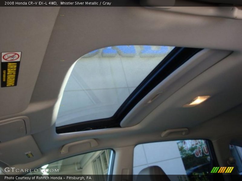 Whistler Silver Metallic / Gray 2008 Honda CR-V EX-L 4WD