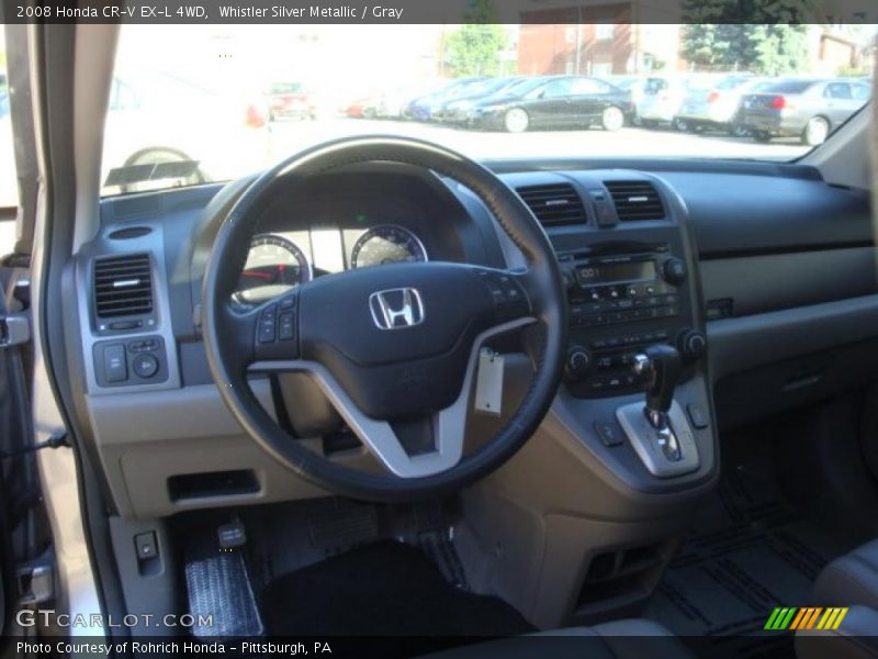 Whistler Silver Metallic / Gray 2008 Honda CR-V EX-L 4WD