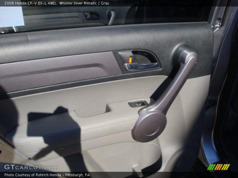 Whistler Silver Metallic / Gray 2008 Honda CR-V EX-L 4WD