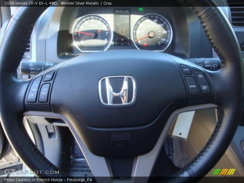 Whistler Silver Metallic / Gray 2008 Honda CR-V EX-L 4WD