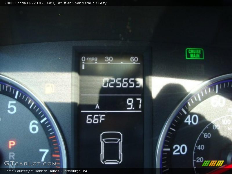 Whistler Silver Metallic / Gray 2008 Honda CR-V EX-L 4WD