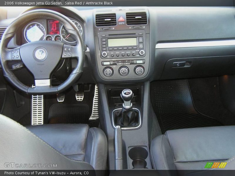 Salsa Red / Anthracite Black 2006 Volkswagen Jetta GLI Sedan