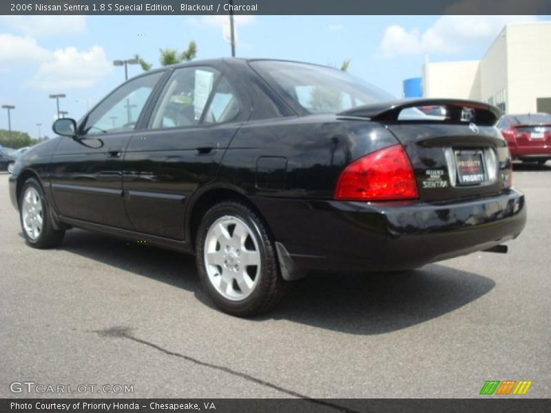 Blackout / Charcoal 2006 Nissan Sentra 1.8 S Special Edition