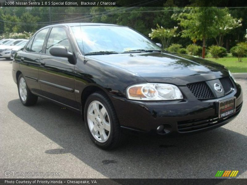 Blackout / Charcoal 2006 Nissan Sentra 1.8 S Special Edition