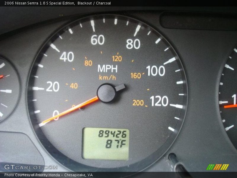 Blackout / Charcoal 2006 Nissan Sentra 1.8 S Special Edition