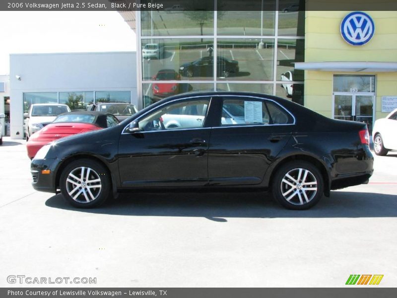 Black / Pure Beige 2006 Volkswagen Jetta 2.5 Sedan