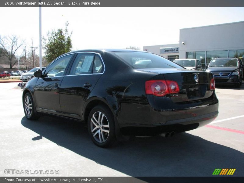 Black / Pure Beige 2006 Volkswagen Jetta 2.5 Sedan