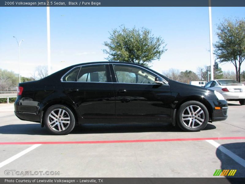 Black / Pure Beige 2006 Volkswagen Jetta 2.5 Sedan