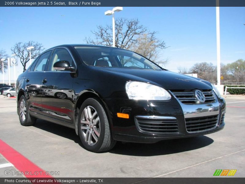 Black / Pure Beige 2006 Volkswagen Jetta 2.5 Sedan