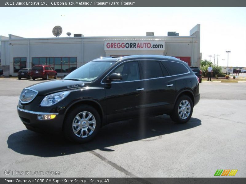 Carbon Black Metallic / Titanium/Dark Titanium 2011 Buick Enclave CXL