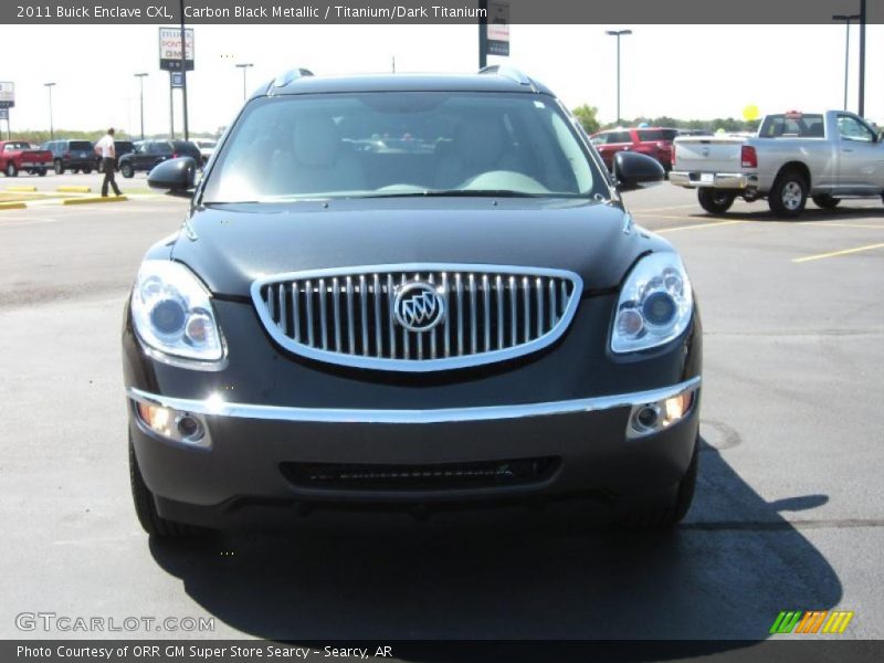 Carbon Black Metallic / Titanium/Dark Titanium 2011 Buick Enclave CXL