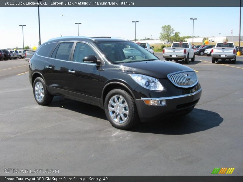 Carbon Black Metallic / Titanium/Dark Titanium 2011 Buick Enclave CXL