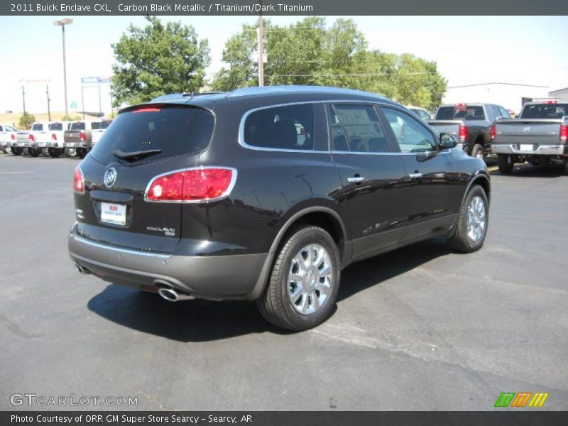 Carbon Black Metallic / Titanium/Dark Titanium 2011 Buick Enclave CXL