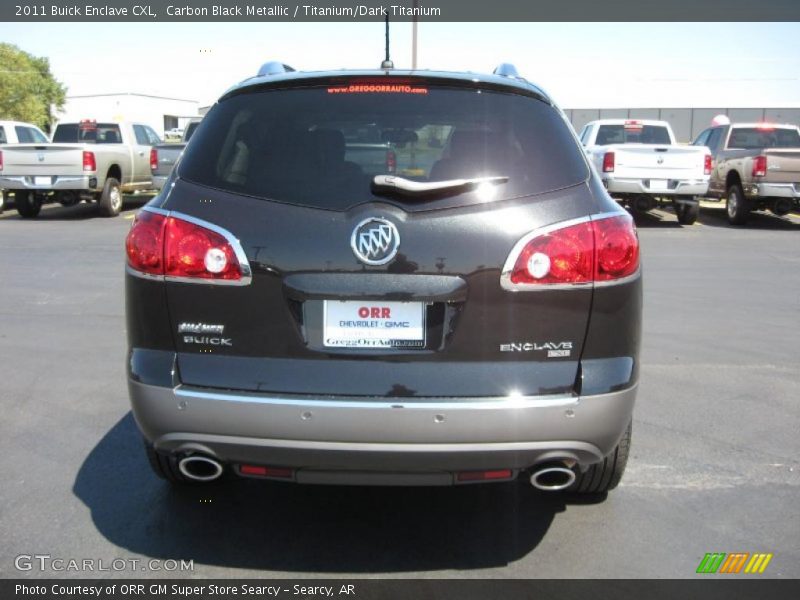 Carbon Black Metallic / Titanium/Dark Titanium 2011 Buick Enclave CXL