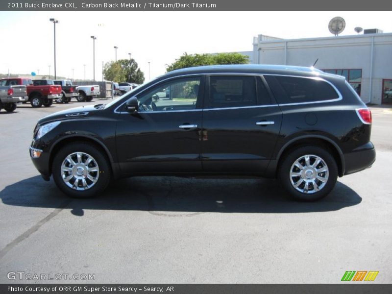 Carbon Black Metallic / Titanium/Dark Titanium 2011 Buick Enclave CXL