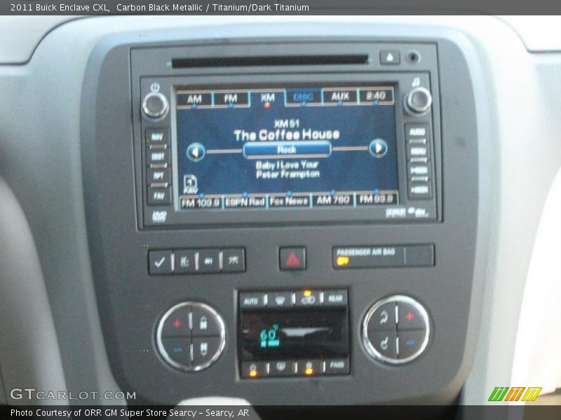 Carbon Black Metallic / Titanium/Dark Titanium 2011 Buick Enclave CXL