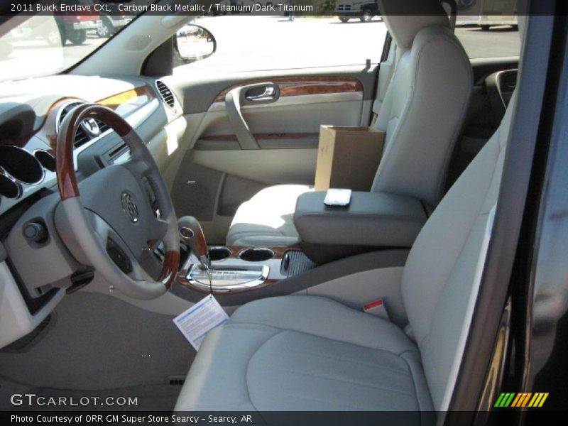 Carbon Black Metallic / Titanium/Dark Titanium 2011 Buick Enclave CXL