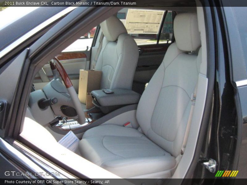 Carbon Black Metallic / Titanium/Dark Titanium 2011 Buick Enclave CXL