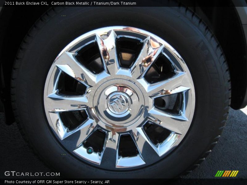 Carbon Black Metallic / Titanium/Dark Titanium 2011 Buick Enclave CXL