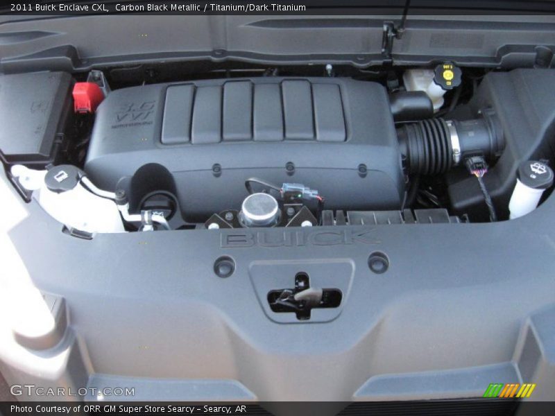 Carbon Black Metallic / Titanium/Dark Titanium 2011 Buick Enclave CXL