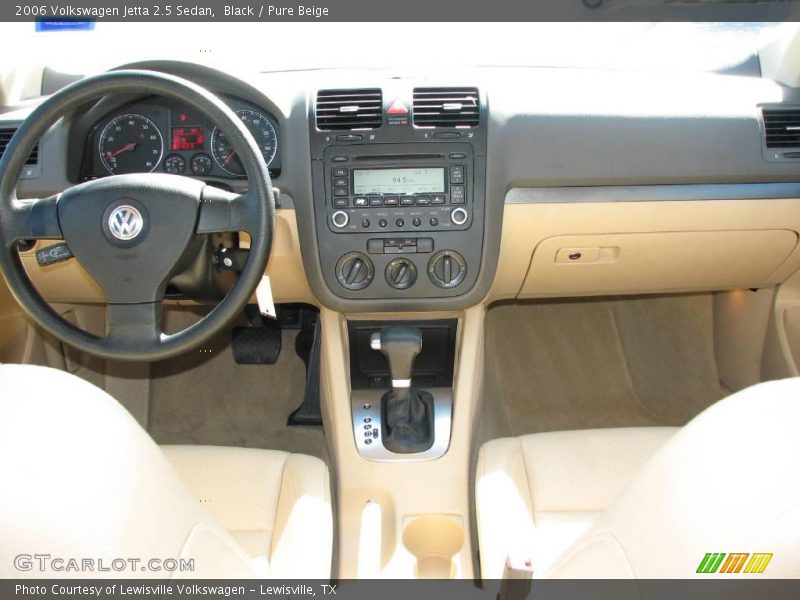 Black / Pure Beige 2006 Volkswagen Jetta 2.5 Sedan