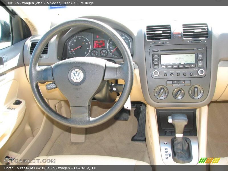 Black / Pure Beige 2006 Volkswagen Jetta 2.5 Sedan