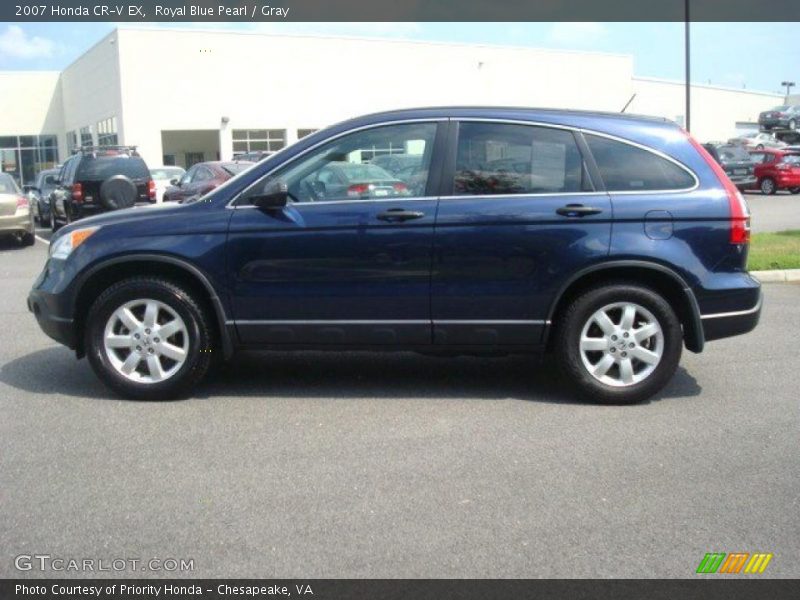 Royal Blue Pearl / Gray 2007 Honda CR-V EX