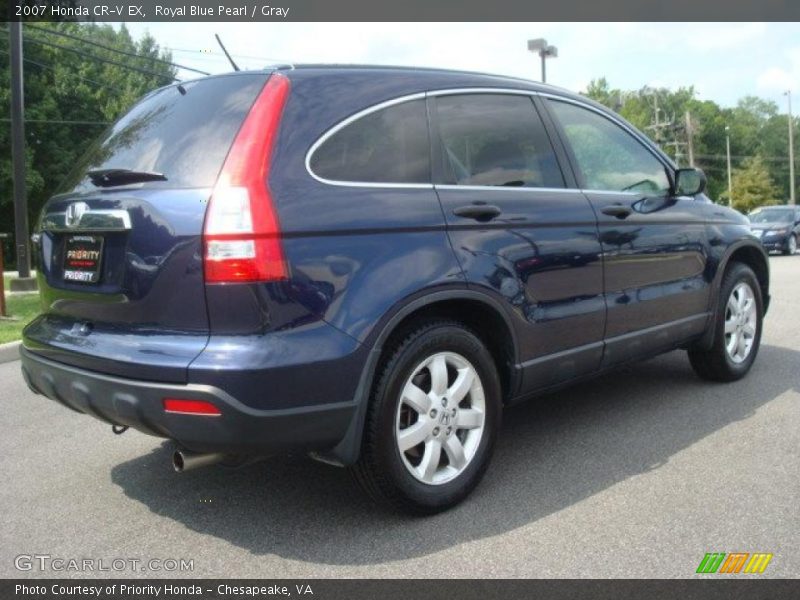 Royal Blue Pearl / Gray 2007 Honda CR-V EX