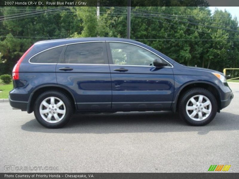 Royal Blue Pearl / Gray 2007 Honda CR-V EX