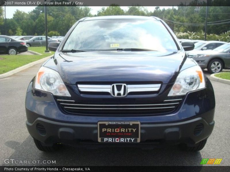 Royal Blue Pearl / Gray 2007 Honda CR-V EX
