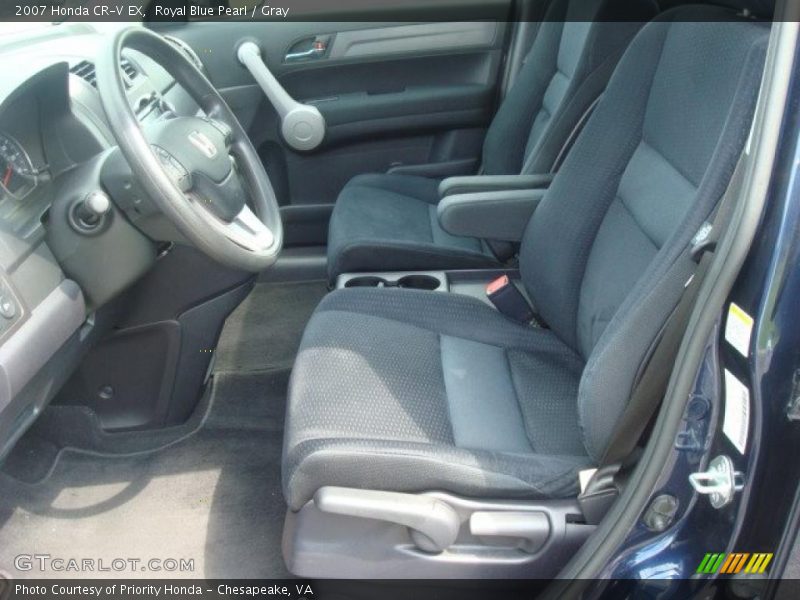 Royal Blue Pearl / Gray 2007 Honda CR-V EX