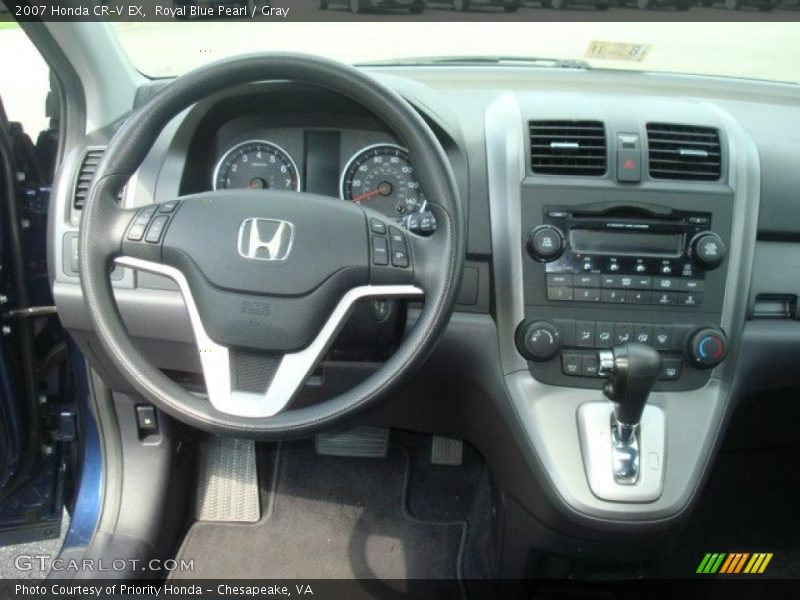 Royal Blue Pearl / Gray 2007 Honda CR-V EX