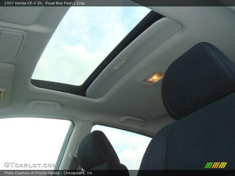 Royal Blue Pearl / Gray 2007 Honda CR-V EX