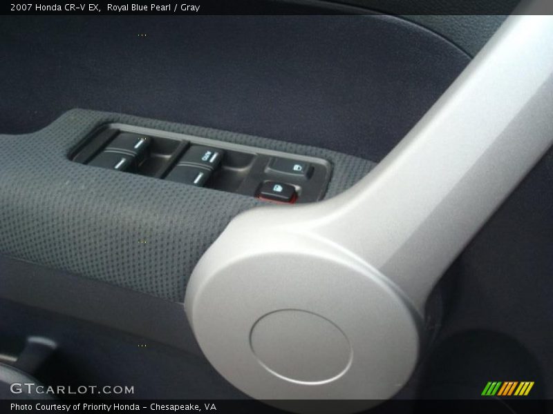 Royal Blue Pearl / Gray 2007 Honda CR-V EX