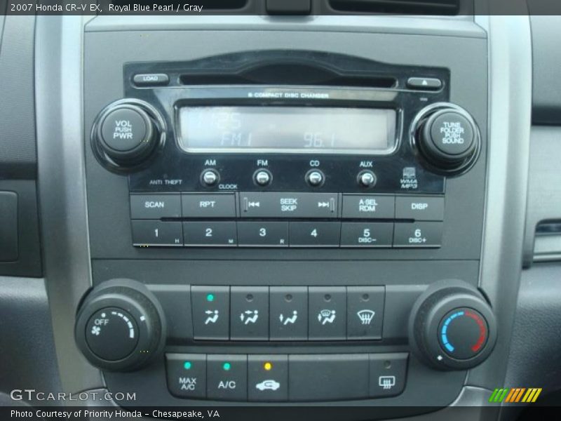 Royal Blue Pearl / Gray 2007 Honda CR-V EX