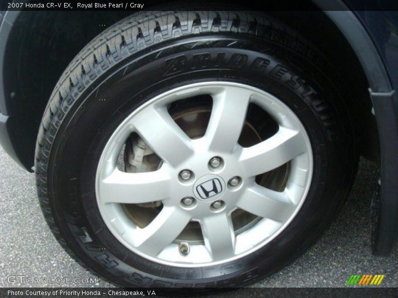 Royal Blue Pearl / Gray 2007 Honda CR-V EX