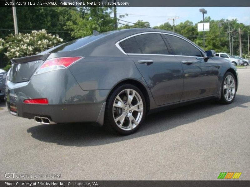 Polished Metal Metallic / Taupe/Ebony 2009 Acura TL 3.7 SH-AWD