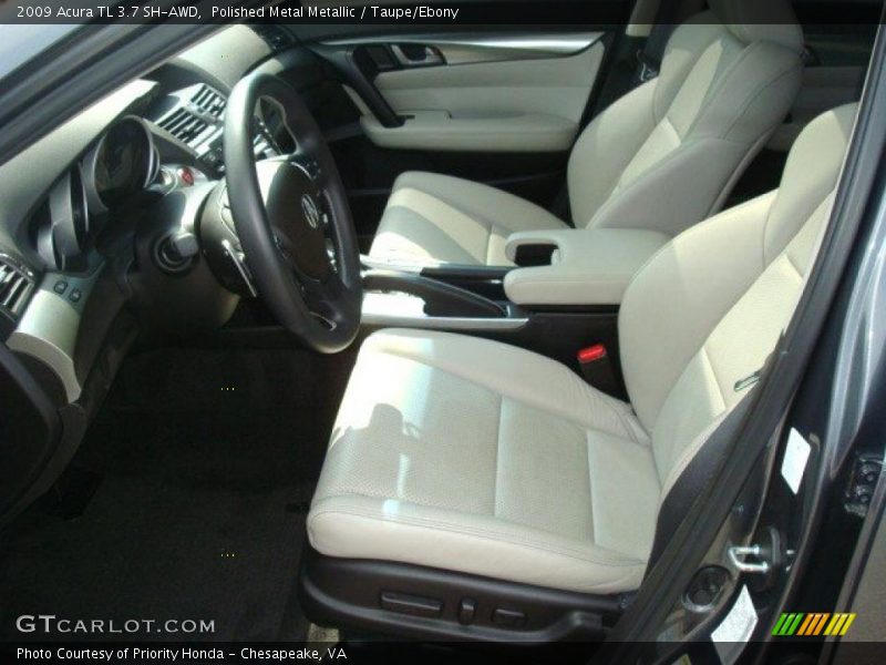 Polished Metal Metallic / Taupe/Ebony 2009 Acura TL 3.7 SH-AWD