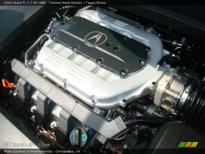 Polished Metal Metallic / Taupe/Ebony 2009 Acura TL 3.7 SH-AWD