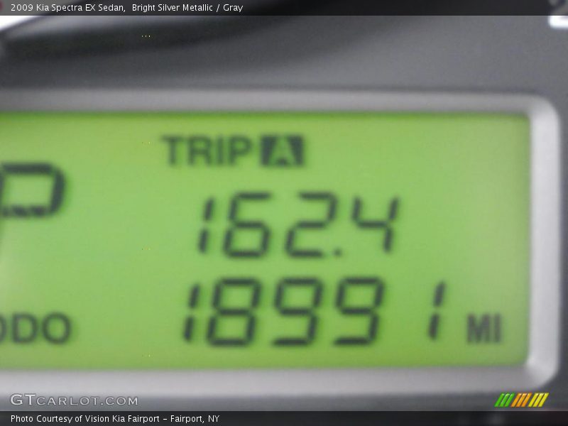 Bright Silver Metallic / Gray 2009 Kia Spectra EX Sedan