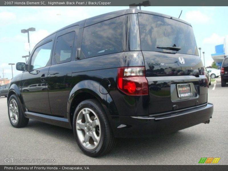 Nighthawk Black Pearl / Black/Copper 2007 Honda Element SC