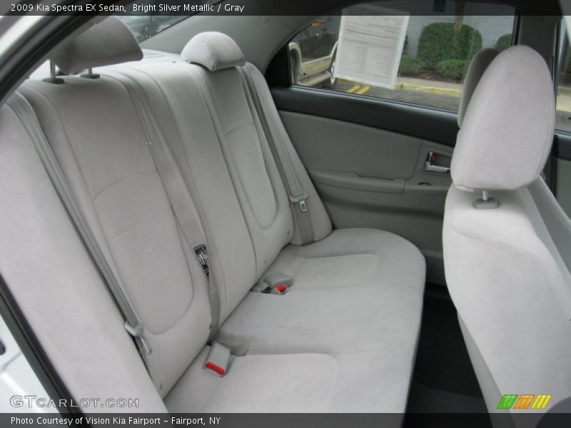 Bright Silver Metallic / Gray 2009 Kia Spectra EX Sedan