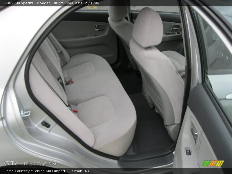 Bright Silver Metallic / Gray 2009 Kia Spectra EX Sedan