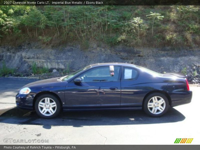 Imperial Blue Metallic / Ebony Black 2007 Chevrolet Monte Carlo LT