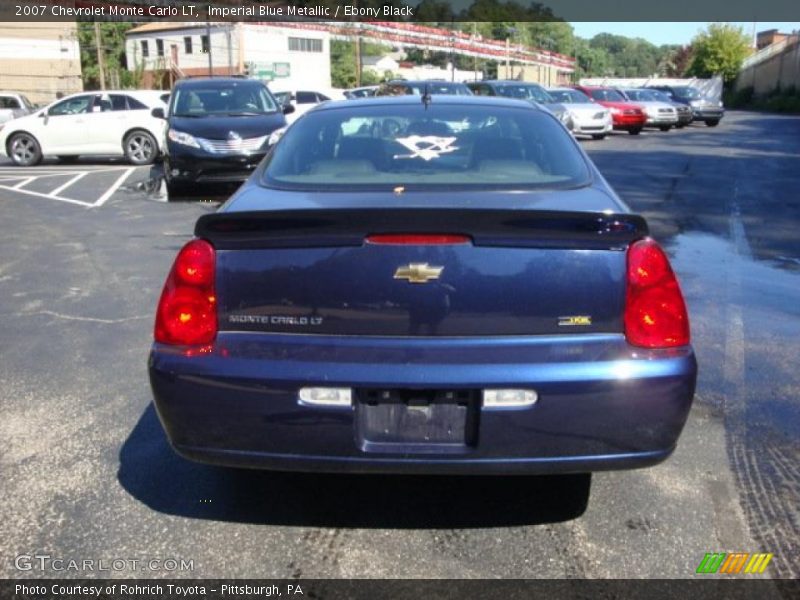 Imperial Blue Metallic / Ebony Black 2007 Chevrolet Monte Carlo LT