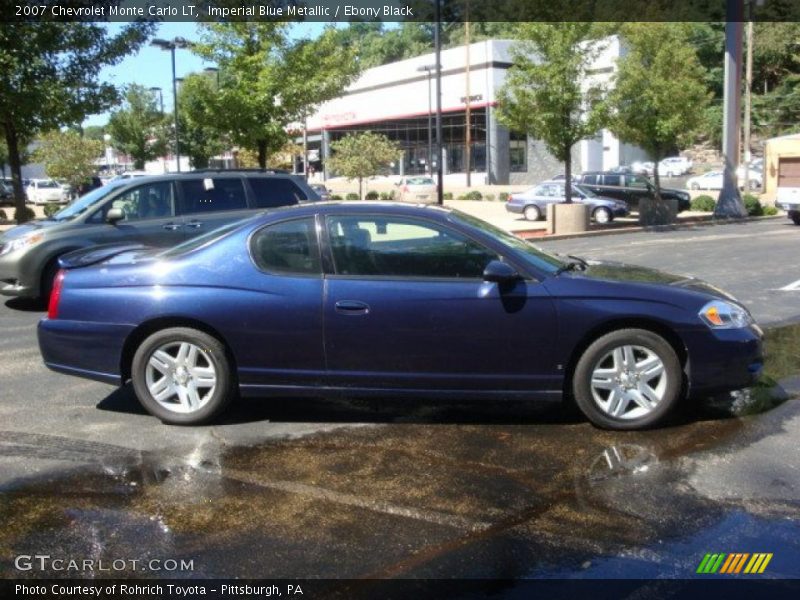 Imperial Blue Metallic / Ebony Black 2007 Chevrolet Monte Carlo LT