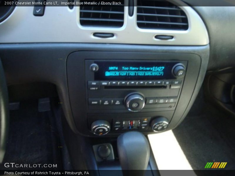 Imperial Blue Metallic / Ebony Black 2007 Chevrolet Monte Carlo LT