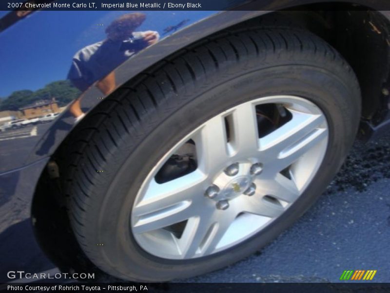 Imperial Blue Metallic / Ebony Black 2007 Chevrolet Monte Carlo LT