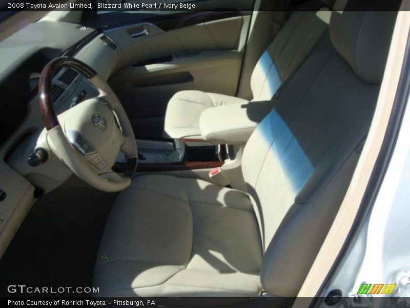 Blizzard White Pearl / Ivory Beige 2008 Toyota Avalon Limited